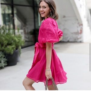 Banana Republic Ramie Open Back Dress Dark Magenta NWT Size Medium